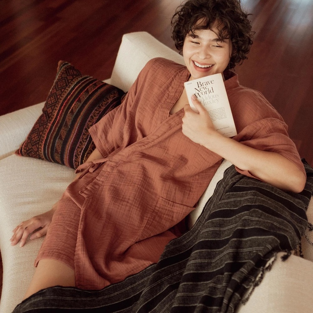 Oddbird Selin Sleep/Play Dress in Canyon Rose
